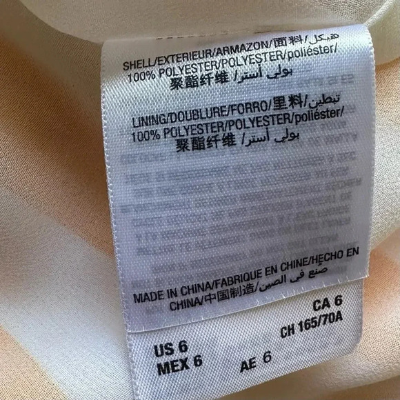 Juicy Couture Yellow & White Striped High Waist Shorts Size 6 - Picture 6 of 7